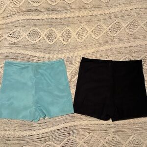 Women's swimwear coverup shorts Black and Blue large NEW